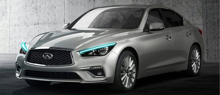 Colorshift RGB+W Headlight DRL Upgrade Kit [BC1 Controller] Fits Select Infiniti Q50 Models