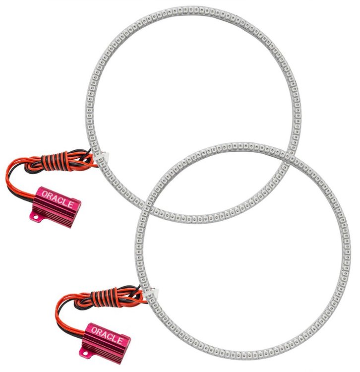 LED Halo Kit for Late-Model Ford Bronco with Base Headlights [White]