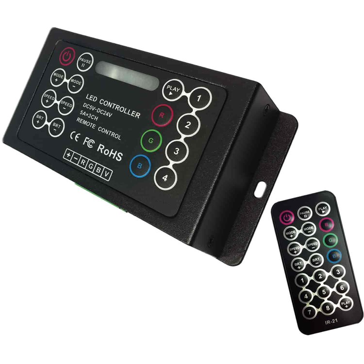 ColorSHIFT 2.0 Controller Push Button Operation w/Infrared Remote Control