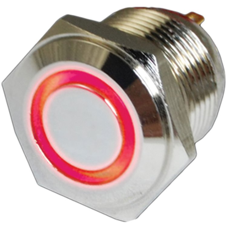 Flush Mount LED Switch Momentary