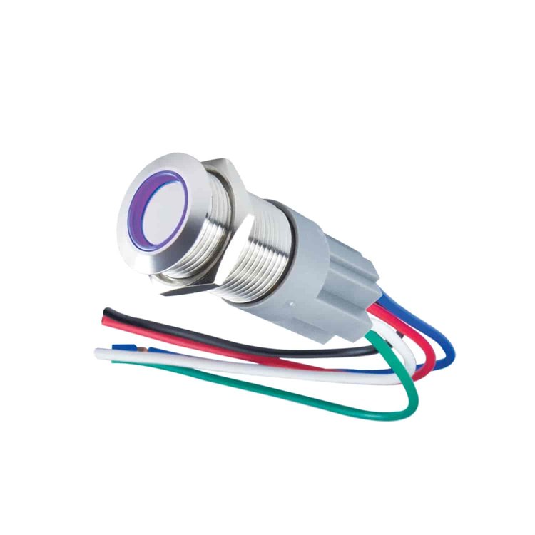 Pre Wired OnOff Flush Mount LED Switch UVPurple