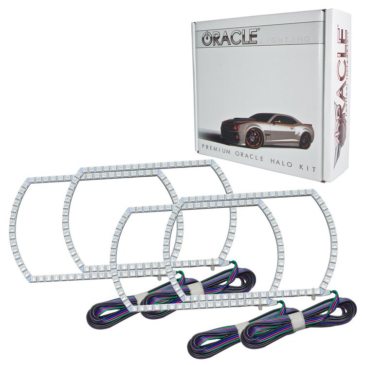 Chevrolet Silverado 2007 2013 LED ColorSHIFT Halo Kit Square Style