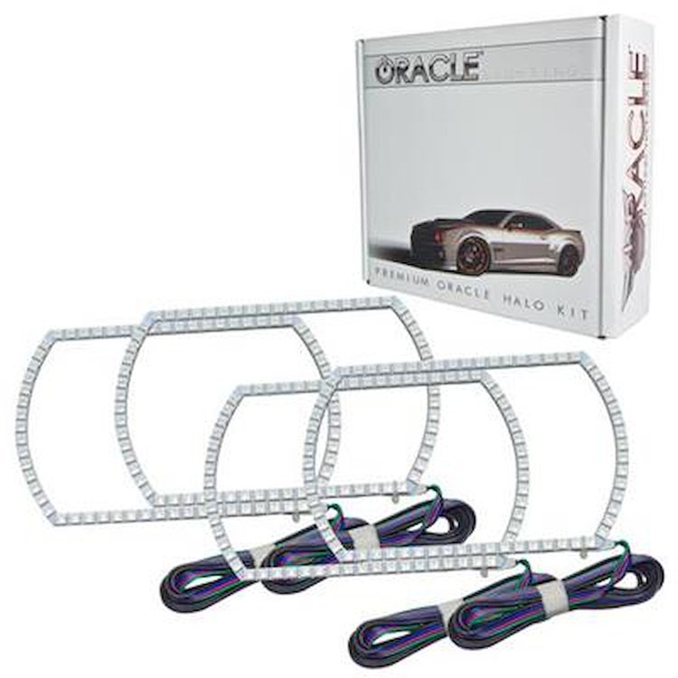 Chevrolet Silverado 2007 2013 LED ColorSHIFT Halo Kit Square Style No Controller