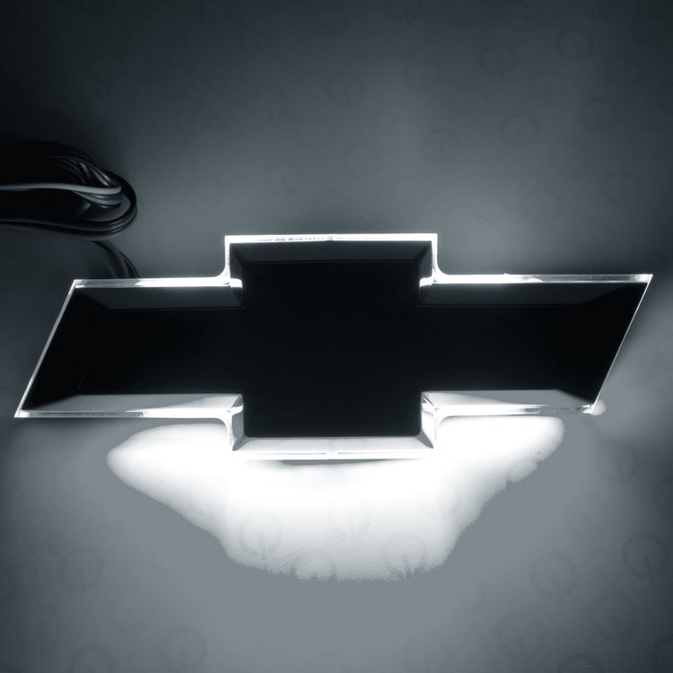 Illuminated Bowtie - Flat Black Center - White