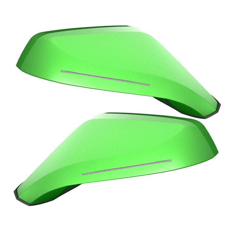 Chevy Camaro ORACLE Concept Side Mirrors - Synergy Green SGM - Dual Intensity