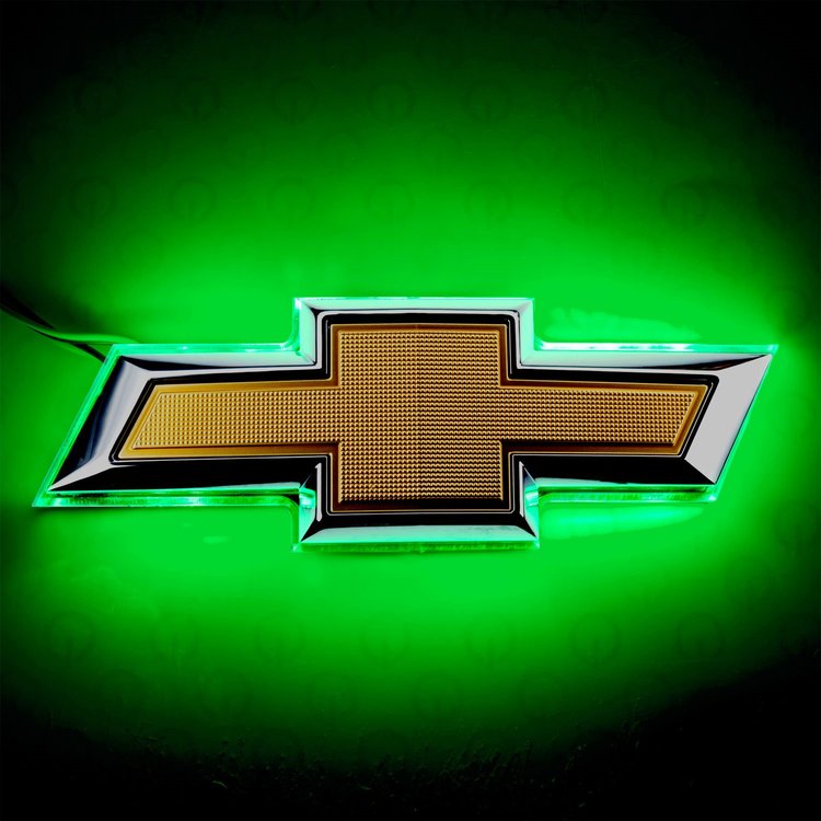 2014 Chevy Camaro Illuminated Bowtie - Green
