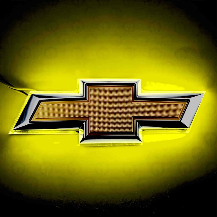 2014 Chevy Camaro Illuminated Bowtie - Yellow
