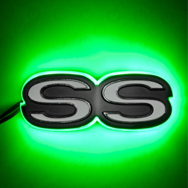 Chevy Camaro SS Illuminated Emblem - Green