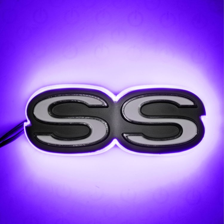 Chevy Camaro SS Illuminated Emblem - UV/Purple