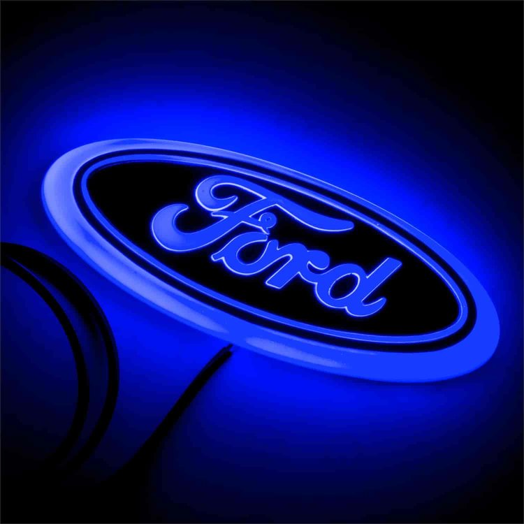 Ford Iluminated Badge Blue