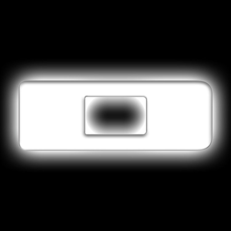 Illuminated LED Letter (D) Matte White Badge [White LED]