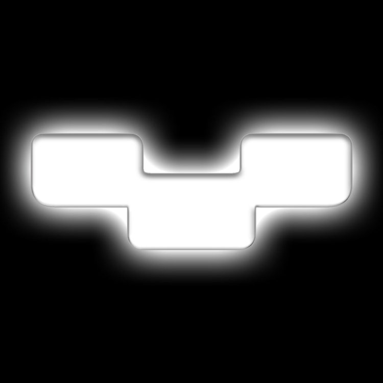 Illuminated LED Letter (Y) Matte White Badge [White LED]