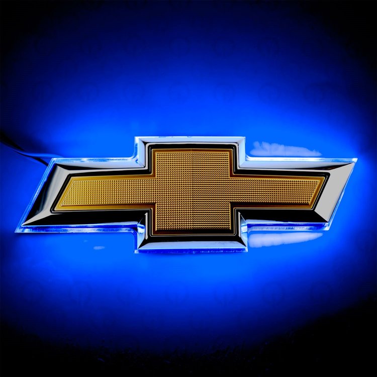 2014 Chevy Camaro Illuminated Bowtie - Dual Intensity - Blue