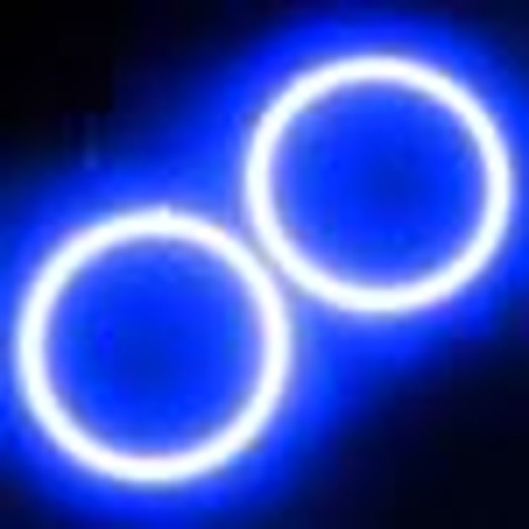 3258-002 Blue Illuminated LED Rear Bowtie Emblem