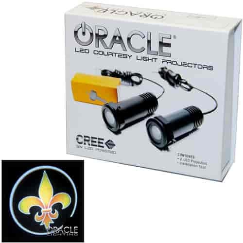 ORACLE Door LED Projectors - Fleur-De-Lis