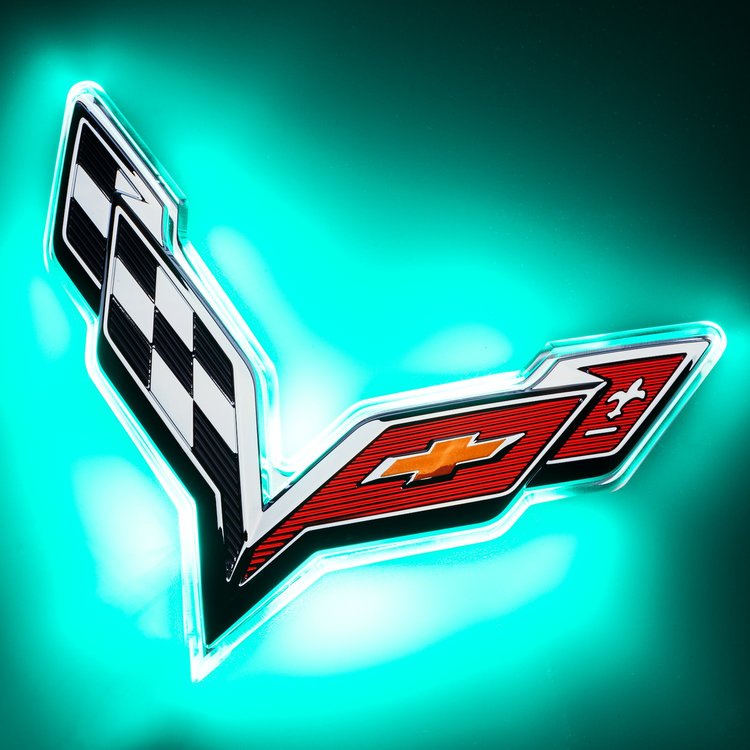 Corvette C7 Rear Illuminated Emblem Dual Intensity
