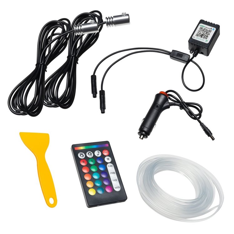 ColorSHIFT. Fiber Optic LED Interior Light Kit [IR/Bluetooth Controller] 2-Piece