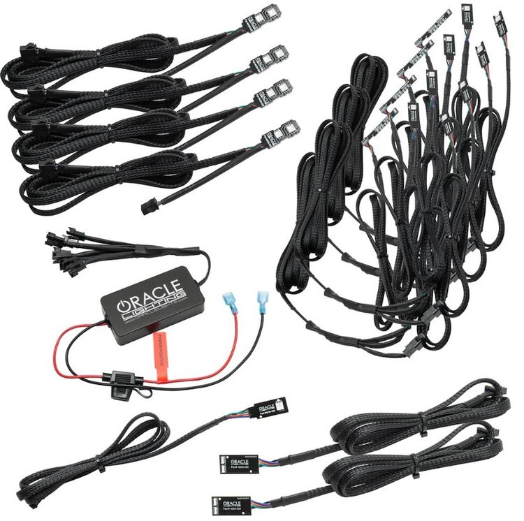 Interior Ambient LED Lighting Conversion Kit Fits Select Ram Trucks [ColorSHIFT, Bluetooth Controller]