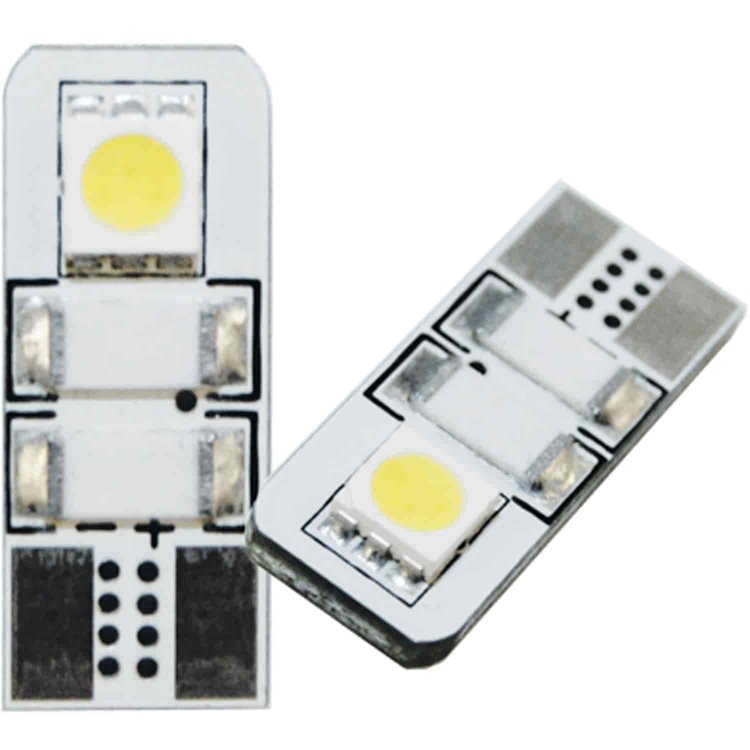 T10 3-Chip Flank LED Bulbs 2 LEDs
