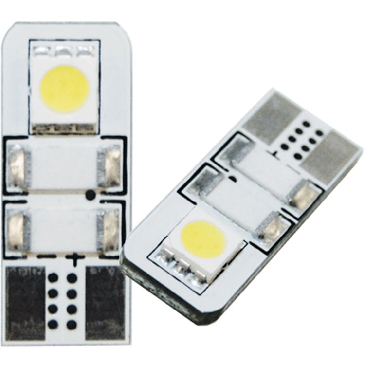 T10 3-Chip Flank LED Bulbs 2 LEDs
