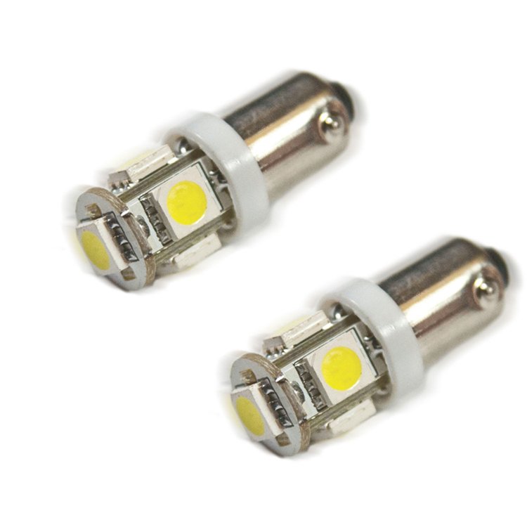 BA9S LED 3-Chip Bayonet Bulbs 5 LEDs