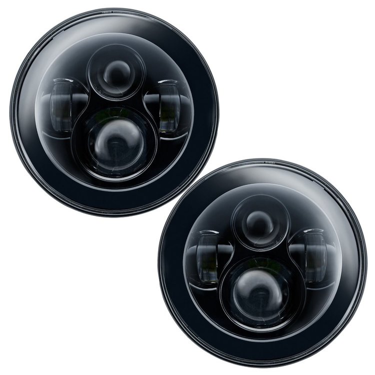 High-Powered Sealed Beam LED Non-Halo Headlights for 2007-2018 Jeep Wrangler JK