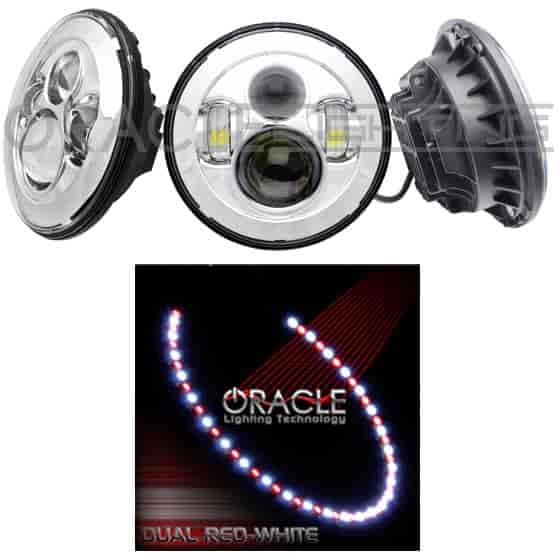 High Powered Sealed Beam Headlight Chrome Bezel