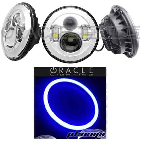 High Powered Sealed Beam Headlight Chrome Bezel