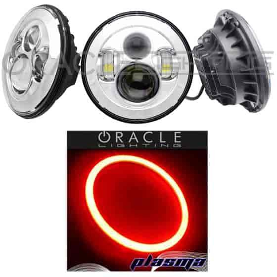 High Powered Sealed Beam Headlight Chrome Bezel