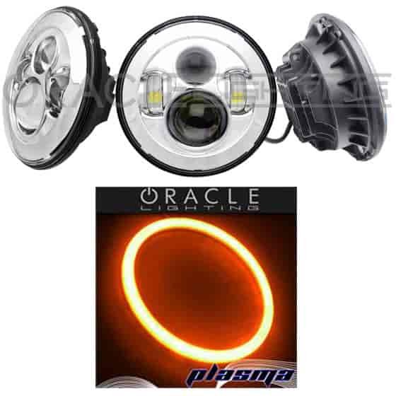 High Powered Sealed Beam Headlight Chrome Bezel