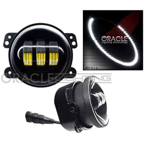 Off-Road LED Fog Lights White LED Halo