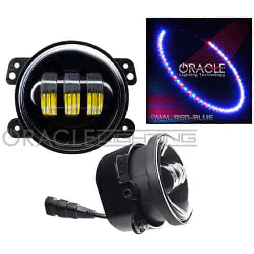 Off-Road LED Fog Lights Blue/Red LED Halo