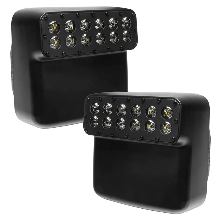 LED Off-Road Side Mirrors for Jeep Wrangler JL, Gladiator JT