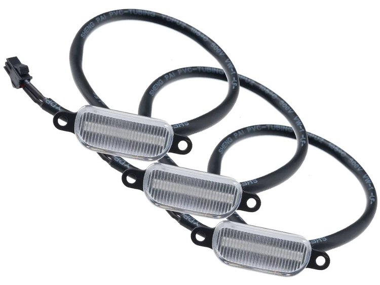 Universal Pre-Runner Style LED Grille Light Kit [Amber with Clear Lens]