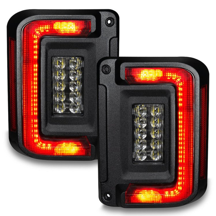 Flush Mount LED Tail Lights for 2007-2017 Jeep Wrangler JK