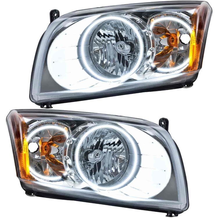 LED HALO Headlight Assembly Comes with preinstalled white LED Halos