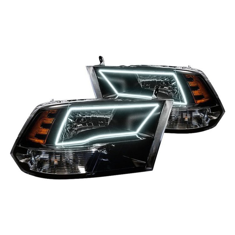 LED HALO Fog Light Assembly Comes with preinstalled white LED Halos