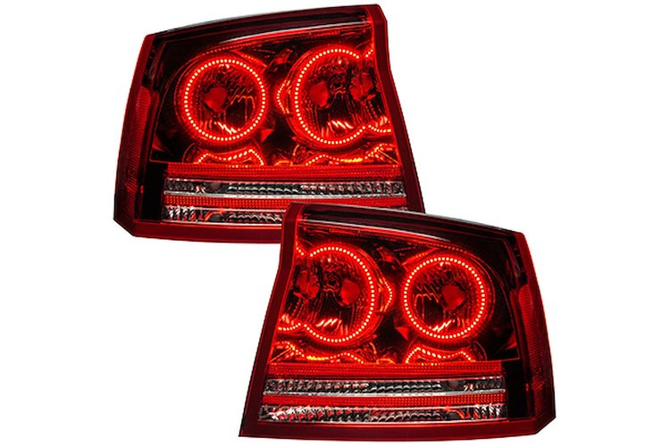 LED HALO Tail Light Assembly Comes with preinstalled white LED Halos