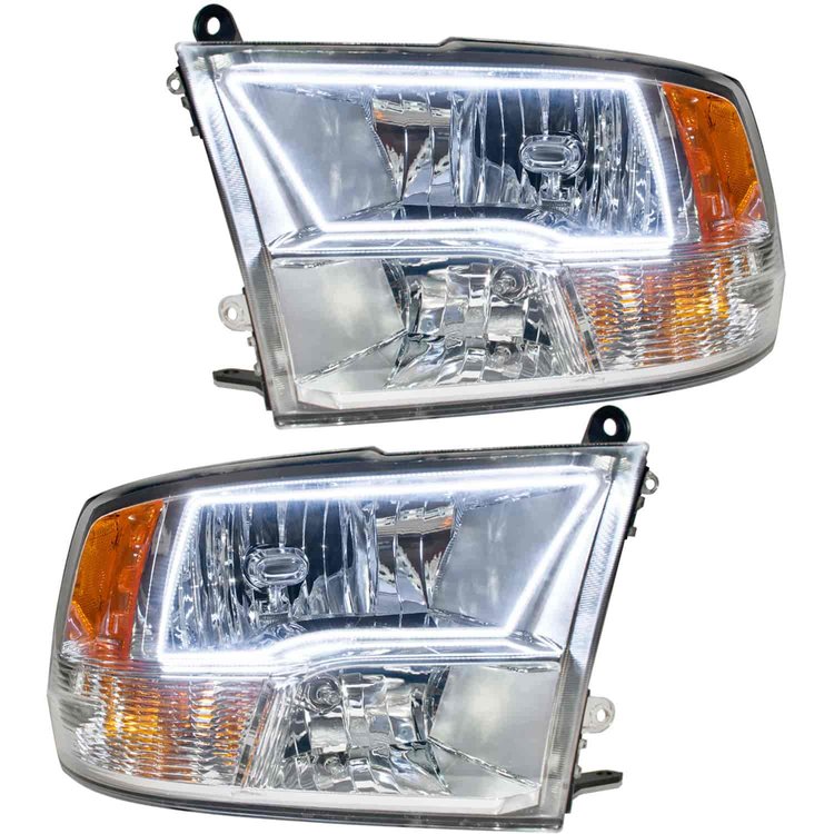 LED HALO Headlight Assembly Comes with preinstalled white LED Halos