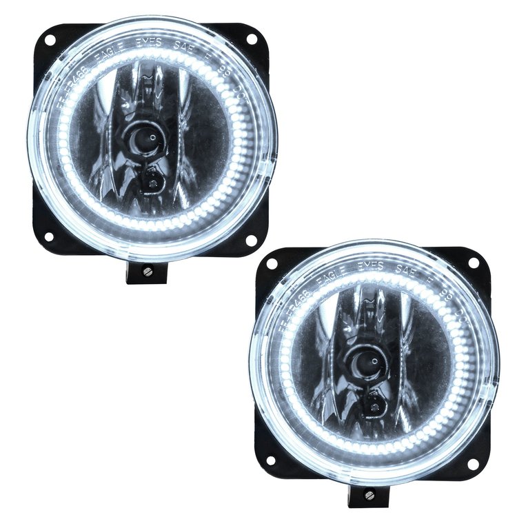 LED HALO Fog Light Assembly Comes with preinstalled white LED Halos