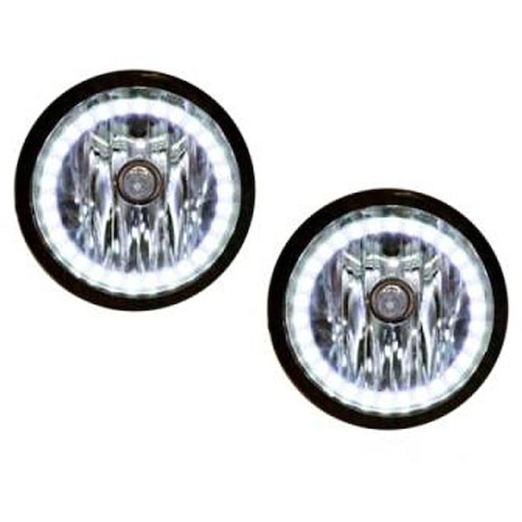 LED HALO Fog Light Assembly Comes with preinstalled white LED Halos