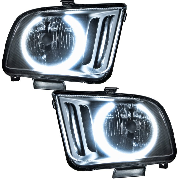 LED HALO Headlight Assembly Comes with preinstalled white LED Halos