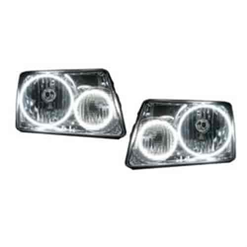 LED HALO Fog Light Assembly Comes with preinstalled white LED Halos