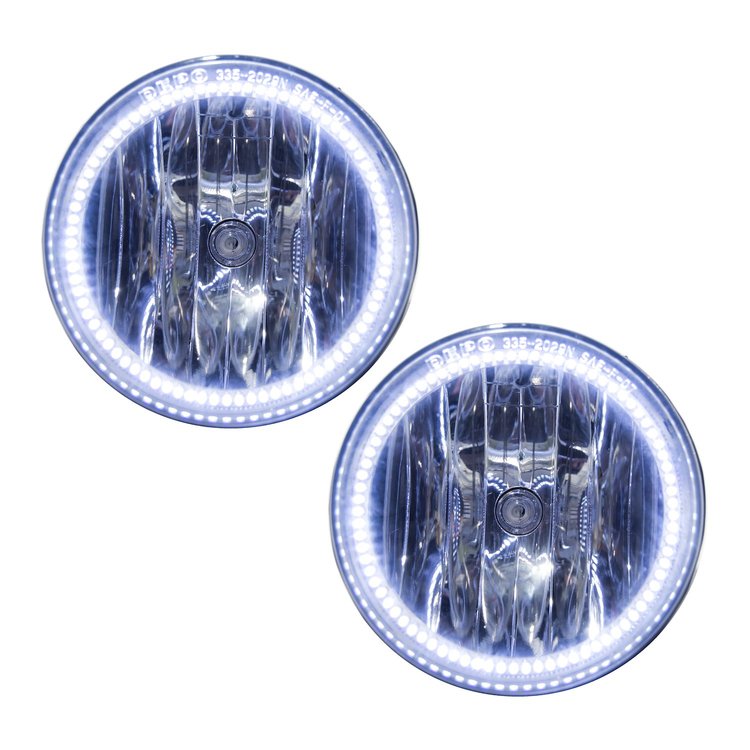 LED HALO Fog Light Assembly Comes with preinstalled white LED Halos