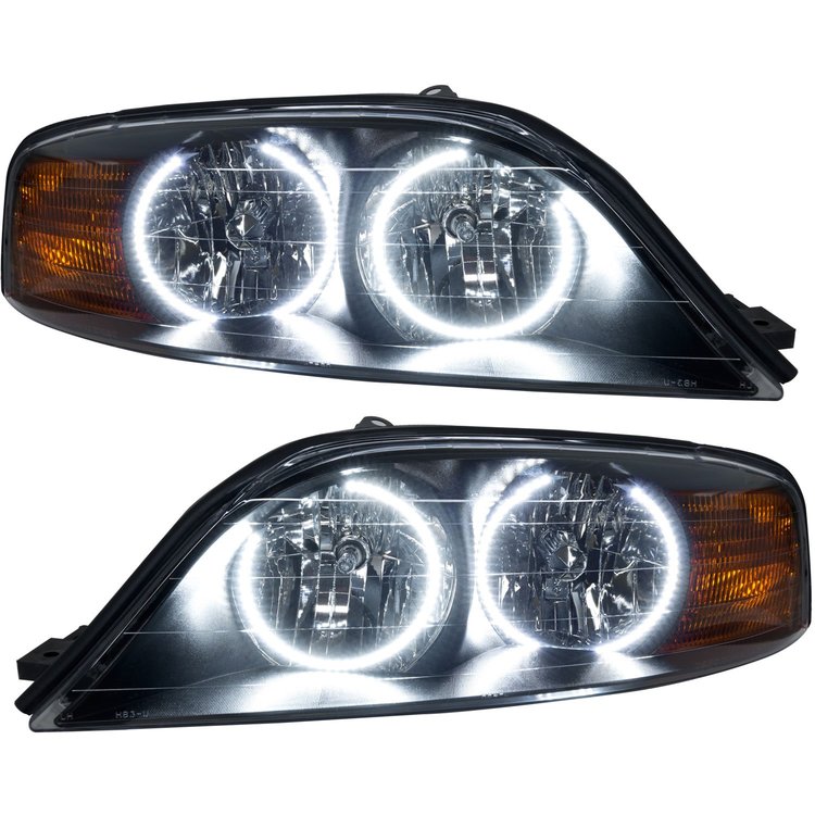 LED HALO Headlight Assembly Comes with preinstalled white LED Halos