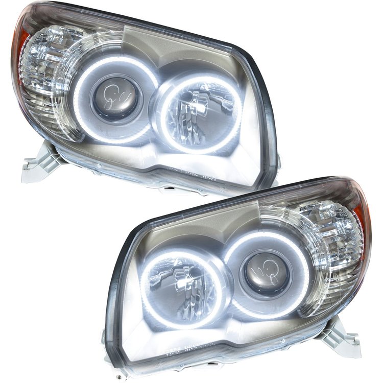 LED HALO Headlight Assembly Comes with preinstalled white LED Halos