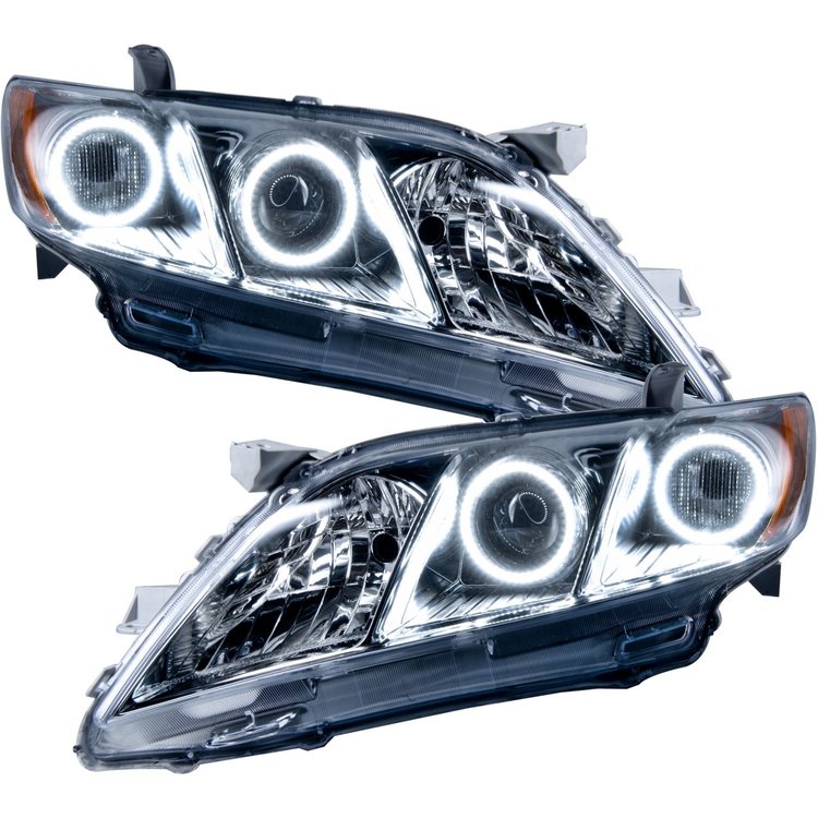 LED HALO Headlight Assembly Comes with preinstalled white LED Halos
