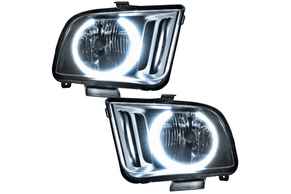 LED HALO Headlight Assembly Comes with preinstalled white LED Halos