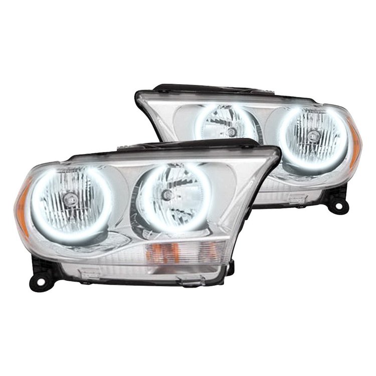 LED HALO Headlight Assembly Comes with preinstalled white LED Halos