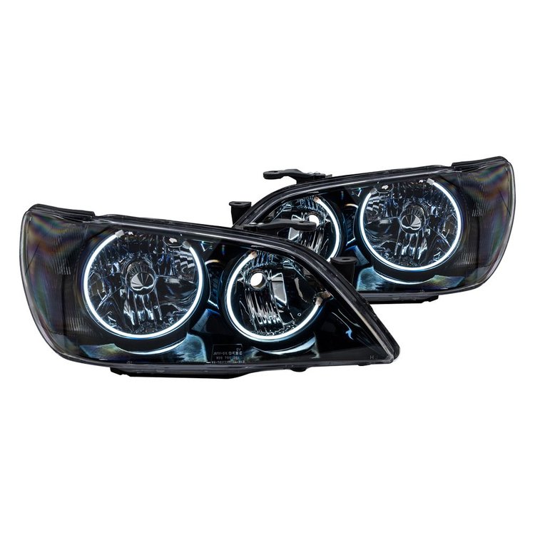 LED HALO Headlight Assembly Comes with preinstalled white LED Halos